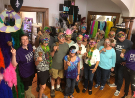 Mardi Gras Craft Making: New Orleans, LA, USA